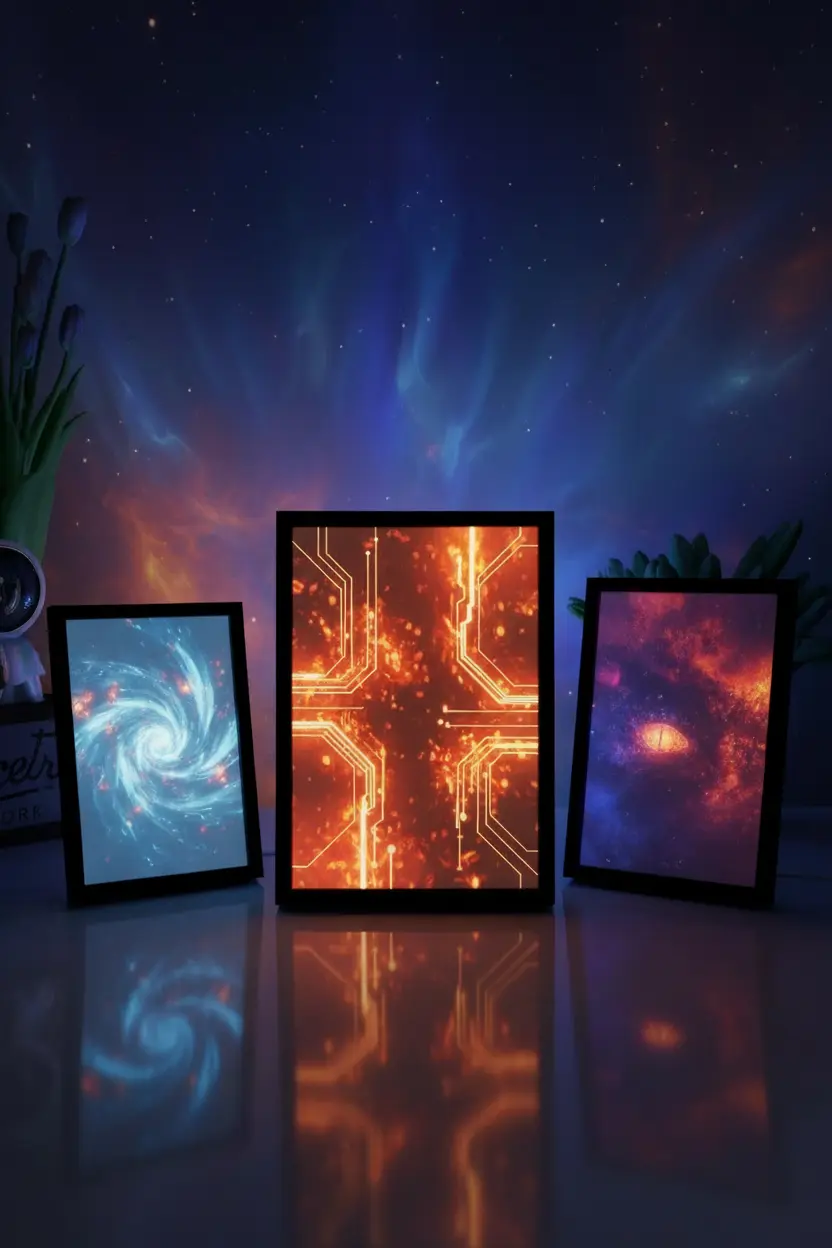 Backlit frame